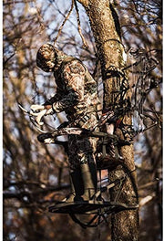Summit Viper SD Climbing Treestand &ndash; Lightweight Aluminum, Foam Padded Seat, 300 lbs Capacity, Includes Safety Harness