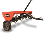 18" x 48" Tow Behind Poly Lawn Roller 550 lbs Weight with Water, Poly Drum and Steel Frame, with Plug. Designed for Lawn and Garden Tractors