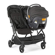 3Dpac CS+ Double Stroller Black ?C Car Seat Compatible Baby Stroller ?C Lightweight Stroller with Convenient One-Hand Fold
