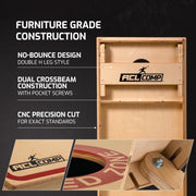 ACL Official 2x4 Cornhole Boards, Regulation Size, Solid Wood, CNC Cut