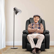 Electric Power Lift Recliner Leather Massage Reclining Sofa Elderly Lift Chair With Lumbar Heating Amp 8 Vibrating Nodes Cup Holder Usb Port - Comfortable And Ergonomic Design