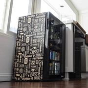 Beverage Refrigerator Cooler | 126 Cans Free Standing with Right Hinge Glass Door | Mini Fridge Beverage Organizer Perfect For Beer, Wine, Soda, And Cooler Drinks
