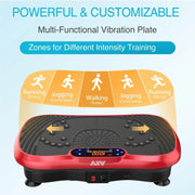 Vibration Plate Fitness Platform Exercise Machine Vibrating Lymphatic Drainage Shaking Full Body Shaker Workout Vibrate Stand Shake Board Sport Gym for Weight Loss Fat Burner for Women Men