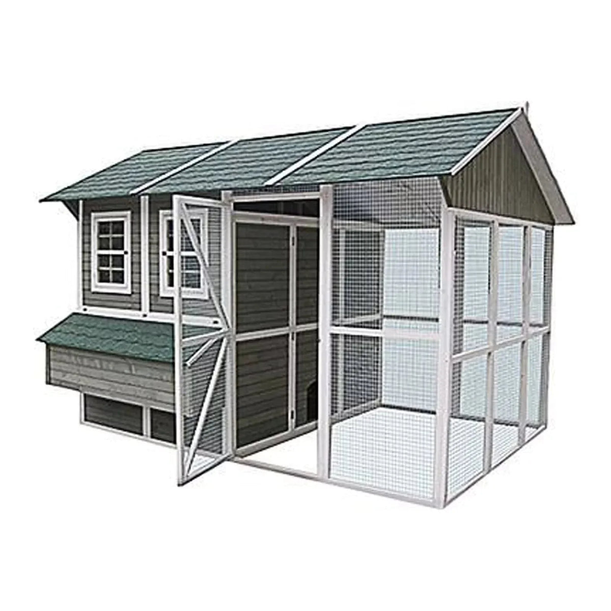 2025 My Backyard Farm DDP-1553 Extreme Chicken Barn Coop, Walk-In, Holds 24 Birds, 140.6 x 108.3 x 96-In. - Quantity 1
