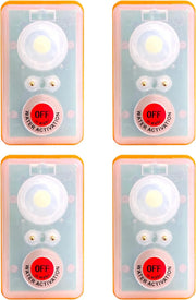 Life Jacket LED Strobe Light for Emergency Overboard Survival; Water Activated High Intensity Beam Long Range Rescue (4 Pack)