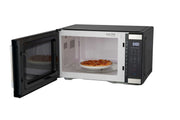 Hamilton Beach 1.1 Cu. Ft. Countertop Microwave Oven, 1000 Watts, White Stainless Steel