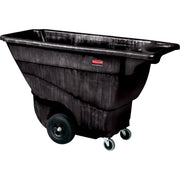 Rubbermaid Tilt Dump Truck, 450lb Capacity, 1/2 Cubic Yard, Black