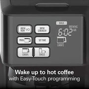 Hamilton Beach FlexBrew Thermal Coffee Maker, Single Serve & Full Pot, Compatible with K-Cup Pods or Grounds, Programmable, Black and Stainless (49966)