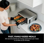 Ninja Foodi 9 in 1 Digital Air Fry Oven, Convection Oven, Toaster, Air Fryer with Flip Away Storage, Air Roast, Bake, Broil, Dehydrate, Reheat, Stainless Steel (102A) : Home & Kitchen
