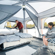 CORE Straight Wall Cabin Tents | 10 Person / 11 Person / 12 Person Large Multi Room Family Tents for Car Camping & Outdoor Adventures