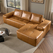ovios 104" Cloud Sectional Couch with L-Shape Chaise,Modern Modular Sofa with Deep Seat, Upholstered Couches for Living Room Bedroom,No Assembly Required, Grey (Plush Corduroy Fabric)