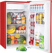 Upstreman 3.2 Cu.Ft Mini Fridge Freezer Single Door Fridge Dorm Fridge Adjustable Thermostat