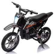 Electric Dirt Bike for Kids,36V Ride on Motorcycle,Up to 15.5MPH,350W Brushless Motor,LED Headlight,Leather Seat,Front and Back Brakes,Electric Motorcycle for Kids Age 8-16,Max Load 175lbs