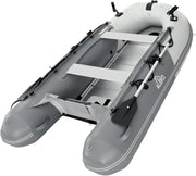 Inflatable Boat | Yacht Dinghy Tender Raft | Multi Person Fishing Boat | Aluminum Floor Oars | Fishing Rod Holders | Heavy-Duty PVC | 2024 Model |
