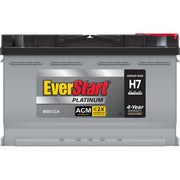 Everstart Platinum AGM Automotive Battery, Group Size H7 / LN4 / 94R 12 Volt, 850 CCA