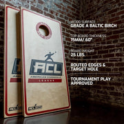 ACL Official 2x4 Cornhole Boards, Regulation Size, Solid Wood, CNC Cut
