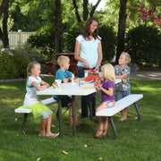 Lifetime 6 Foot Folding Picnic Table, 80215