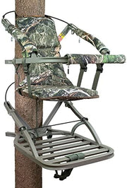 Summit Viper SD Climbing Treestand &ndash; Lightweight Aluminum, Foam Padded Seat, 300 lbs Capacity, Includes Safety Harness