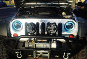KC HiLiTES 651 Gravity G6 Daylighter Spot Light System & Stone Guards Armored-for-Offroading Bundle. CREE LED 40 Watt Focused Long Distance Beam Weatherproof Spotlight Pair, 2,300 Lumens