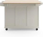 Homestyles Dolly Madison Mobile Kitchen Island Cart, Drop Leaf Breakfast Bar