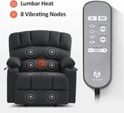 Heated Lift Recliner for Seniors with USB & Cup Holders