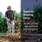 Husqvarna 150BT Gas Backpack Leaf Blower, 51cc 2.16HP, 765CFM 270MPH, Ergonomic Design