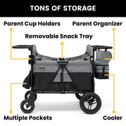 Delta Children's Jeep Wrangler Deluxe 4-Seater Stroller Wagon