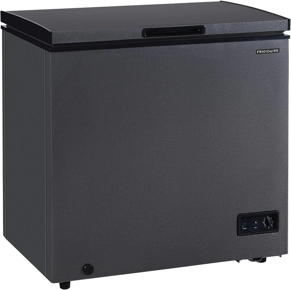 Frigidaire 7 Cu. Ft. Chest Freezer, Granita Finish, Adjustable Thermostat, Easy Defrost, Removable Basket