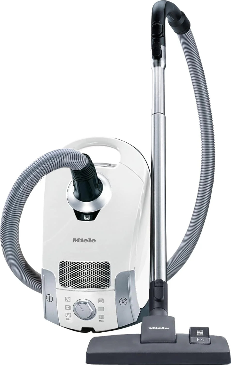 Pure Suction Powerline Canister Vacuum Cleaner, Lotus White