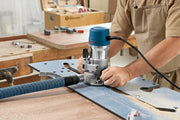 BOSCH 1617EVSPK Wood 12 Amp Router Tool Combo Kit - 2.25 Horsepower Plunge Router & Fixed Base with a Variable Speed