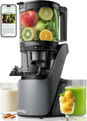 Canoly C16 Cold Press Juicer 6" Extra Wide Feed Chute 3 IN 1 Strainers AC Brushless Motor
