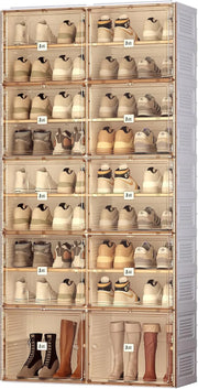ANTBOX Portable Shoe Rack Organizer for Closet Entryway, Stackable Sneaker Storage