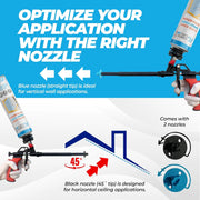 Adhesive Guru Spray Foam Insulation Kit (18 x 32.80 oz/930 Gr - 360 Board Feet), Self - Expanding Adhesive Foam