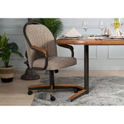 Casual Dining Swivel and Tilt Rolling Dining Chair - 38 Hx221/2 Wx22 D - 38 Hx24 Wx22 D