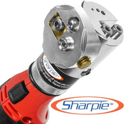 DXCL Hand-Held Cordless Tungsten Sharpener Grinder, Adjustable 15°- 45°, Diamond Ground Tapers (Auburn Red/Auburn R