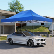 COBIZI 10x20 Heavy Duty Pop up Canopy Tent with 6 sidewalls Easy Up Commercial Outdoor Canopy Wedding Party Tents for Parties All Season Wind & Waterproof Gazebo with Roller Bag,Black(Frame Thickened)