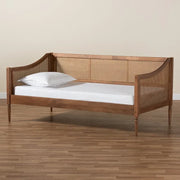 Ogden Mid-Century Modern Synthetic Rattan Daybed-Twin