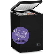 Northair Chest Freezer ?C 3.5 Cu Ft with 2 Removable Baskets ?C Reach In Freezer Chest ?C Quiet Compact Freezer ?C 7 Temperature Settings ?C Black
