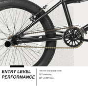 WEIZE Freestyle BMX Bicycle 20 Inch Stunt Bike for Kids and Adults Men and Women High Strength Steel Frame 360 Degree Rotor Freestyle
