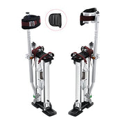 VEVOR Drywall Stilts, 18''-30'' Adjustable Aluminum Tool Stilts with Protective Knee Pads