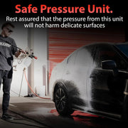 Electric Pressure Washer 2.0, Powerful 1.4 GPM 2000 PSI Car Pressure Washer Sprayer, Snub Nose & Tip Attachment, Use,Car Soap, Patio Boat RV Motorcycle Car Garage Deck Adam's Polishes