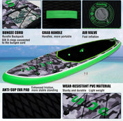 FunWater Inflatable Stand Up Paddle Board with Premium SUP Paddle Accessories, Non-Slip EVA Deck, 11'/10'6' Paddle
