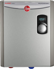 Rheem 18kW 240V Tankless Electric Water Heater, Energy Efficient, Compact, Gray