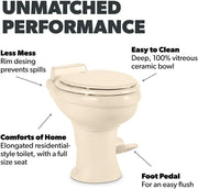 320 Series Standard Height RV Toilet - White