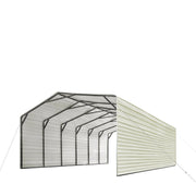 2025 CP2030F 20' x 30' All-Steel Carport Shed With 10' Enclosed Sidewalls