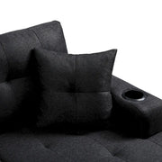 Sectional Sofa Living Room with L Shape Chaise Lounge and cup holder