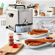 T-Fal Ultimate Steel Deep Fryer with Basket 3.5 Liter Oil and 2.6 Pound Food Capacity