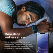 Wearable Wellness - Stress Relief and Natural Sleep Aid - Improve HRV - Vagus Nerve Stimulator - Reset Vibration Band - Improve Sleep, Focus, Relaxation, Recovery, Health and Performance | Invisible
