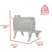 2025 900 Sq. Ft. EPA Exempt Cast Iron Stove