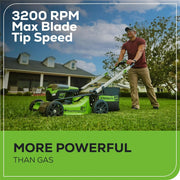 60V 21” Cordless (Self-Propelled) Lawn Mower , 2 x 4.0Ah Batteries and Dual Port Rapid Charger